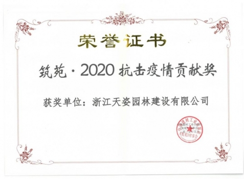 2020年抗擊疫情貢獻(xiàn)獎(jiǎng)